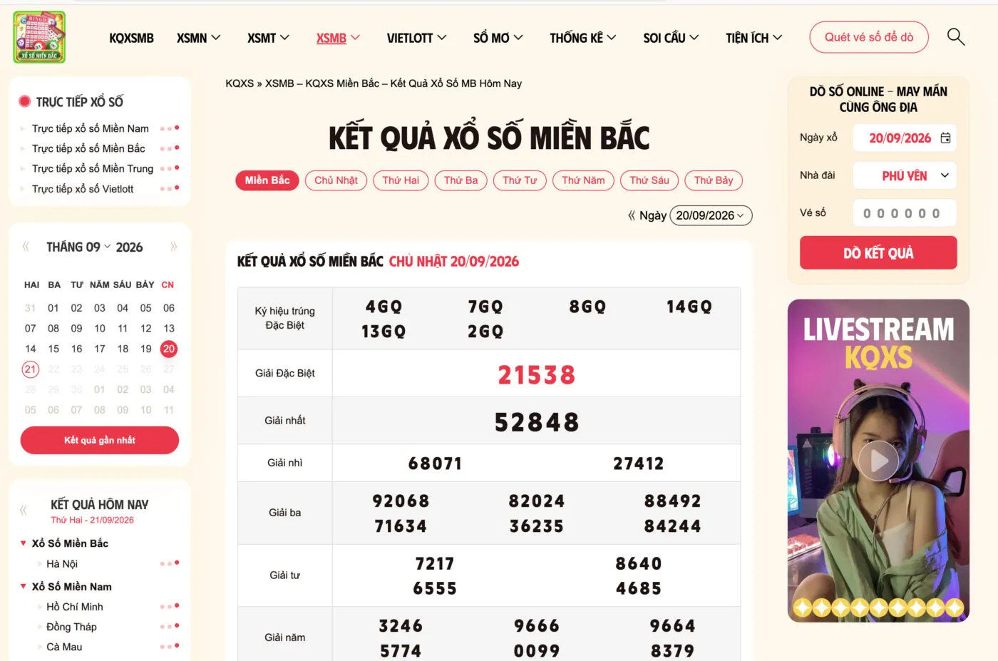 Website Xem Kết Quả Xổ Số Miền Bắc Nhanh Nhất Hiện Nay